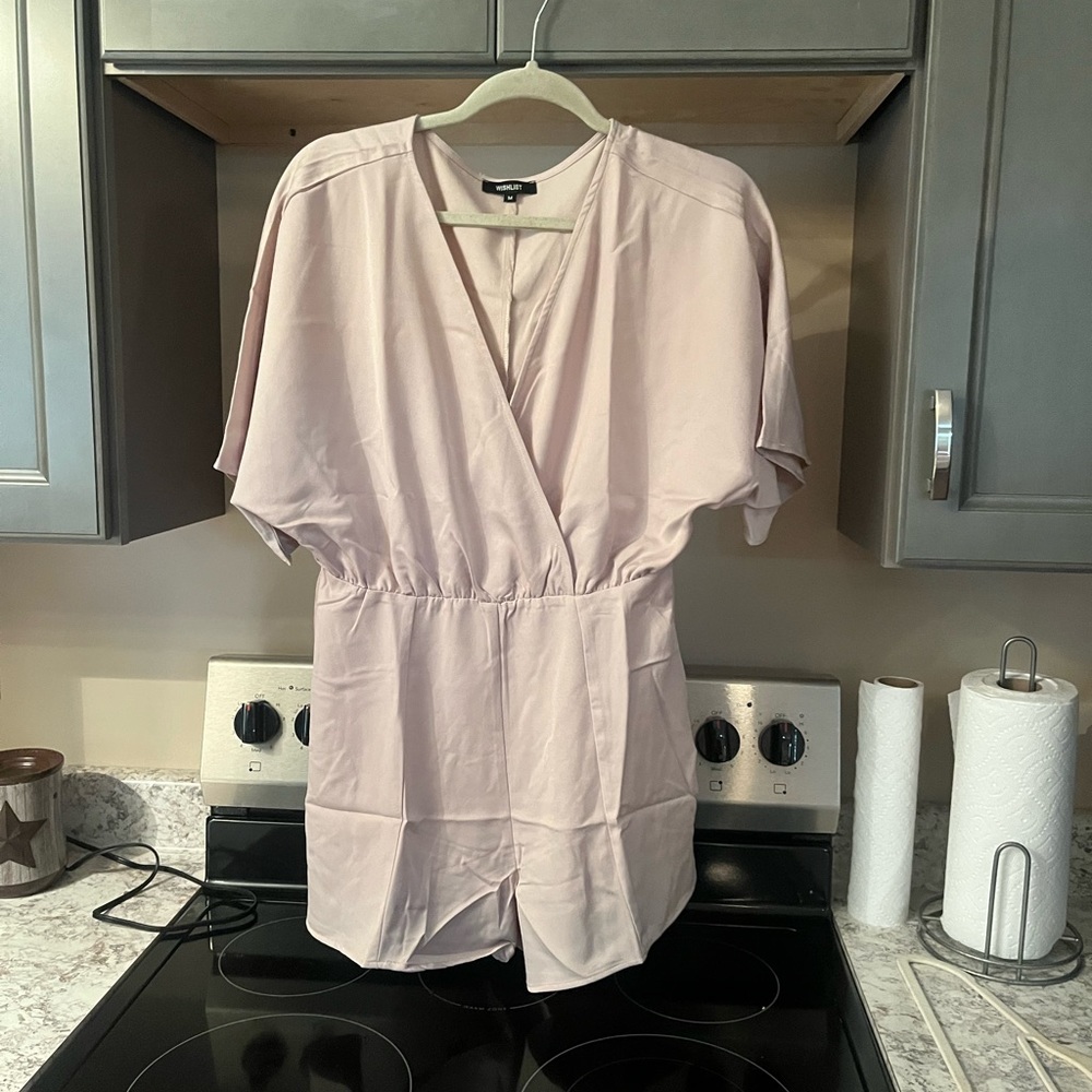 Tannish-gray romper